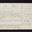 Clachan An Diridh, NN95NW 5, Ordnance Survey index card, page number 1, Recto