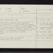 Tynreich, NN95SE 1, Ordnance Survey index card, Recto