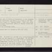 Eastertyre, NN95SE 12, Ordnance Survey index card, page number 1, Recto