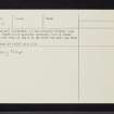 Eastertyre, NN95SE 12, Ordnance Survey index card, page number 2, Verso