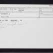 Logierait Churchyard, NN95SE 33, Ordnance Survey index card, Recto