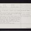 Lude Kirk, NN96NW 1, Ordnance Survey index card, Recto