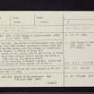 Battle Of Killiecrankie, NN96SW 7, Ordnance Survey index card, Recto