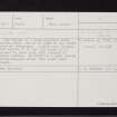Beinn-Glo, NN97SE 1, Ordnance Survey index card, Recto