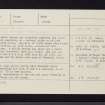 Shanwell House, NO00NE 7, Ordnance Survey index card, Recto