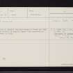 Dupplin Parks, NO01NE 14, Ordnance Survey index card, Recto