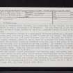 Forteviot, NO01NE 28, Ordnance Survey index card, Recto