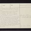 Dunning, NO01NW 7, Ordnance Survey index card, page number 2, Verso