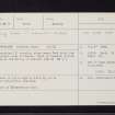 Dunning, NO01SW 9, Ordnance Survey index card, page number 1, Recto