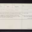 Luncarty, NO02NE 11, Ordnance Survey index card, Recto