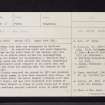 Bertha, NO02NE 25, Ordnance Survey index card, page number 1, Recto