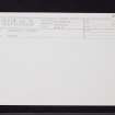 Moneydie House, NO02NE 50, Ordnance Survey index card, Recto