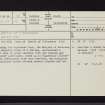 Battle Of Tibbermore, NO02SE 15, Ordnance Survey index card, page number 1, Recto