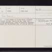 Newmiln, NO02SW 10, Ordnance Survey index card, Recto