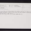 Gellyburn, NO03NE 1, Ordnance Survey index card, Recto