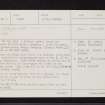Gellyburn, NO03NE 6, Ordnance Survey index card, page number 1, Recto