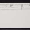 Bankfoot, Main Street, Bankfoot Hotel, NO03NE 13, Ordnance Survey index card, Recto
