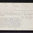 Craig Obney, NO03NW 1, Ordnance Survey index card, page number 1, Recto