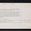 Craig Obney, NO03NW 1, Ordnance Survey index card, page number 2, Verso