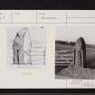 Witch's Stone, Meikle Obney, NO03NW 5, Ordnance Survey index card, page number 1, Recto