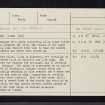 Ninewells, NO04SE 1, Ordnance Survey index card, Recto
