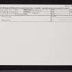 Snaigow House, NO04SE 21, Ordnance Survey index card, Recto