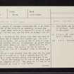 Balnald Burn, NO05NE 1, Ordnance Survey index card, page number 1, Recto