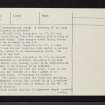 Balnald Burn, NO05NE 1, Ordnance Survey index card, page number 3, Recto