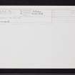 Croft Na Coille, NO05NE 42, Ordnance Survey index card, Recto