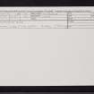 Craigsheal Burn, NO05SE 16, Ordnance Survey index card, Recto