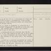 Craigsheal Burn, NO05SE 16, Ordnance Survey index card, Recto