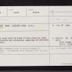 Woodend, NO06SE 3, Ordnance Survey index card, Recto