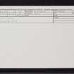 Cotterton, NO06SW 2, Ordnance Survey index card, Recto