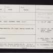 Cotterton, NO06SW 2, Ordnance Survey index card, page number 1, Recto