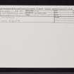 Cowiefauld, NO10NE 3, Ordnance Survey index card, Recto