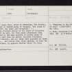 Pitlochrie, NO10NE 12, Ordnance Survey index card, Recto