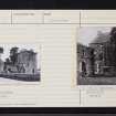 Burleigh Castle, NO10SW 1, Ordnance Survey index card, Recto