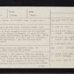 Orwell, NO10SW 8, Ordnance Survey index card, page number 1, Recto