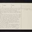 Orwell, NO10SW 8, Ordnance Survey index card, page number 2, Verso