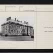 Kinross House, NO10SW 12, Ordnance Survey index card, Recto