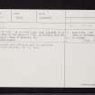 Netherton, NO11NE 9, Ordnance Survey index card, Recto