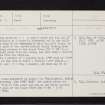 Abernethy, NO11NE 19, Ordnance Survey index card, page number 1, Recto