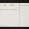 Abernethy, NO11NE 19, Ordnance Survey index card, page number 2, Verso