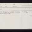 Abernethy, Kirklands, NO11NE 26, Ordnance Survey index card, Recto