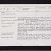 Carey, NO11NE 27, Ordnance Survey index card, Recto