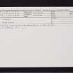 Abernethy, NO11NE 75, Ordnance Survey index card, Recto