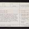 Moncrieffe House, Boar Stone Of Gask, NO11NW 10, Ordnance Survey index card, Recto