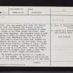 Law Hill, Arnbathie, NO12NE 2, Ordnance Survey index card, page number 1, Recto