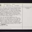 Law Hill, Arnbathie, NO12NE 2, Ordnance Survey index card, page number 2, Recto