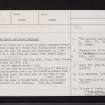 Perth, Town Defences, NO12SW 5, Ordnance Survey index card, Recto